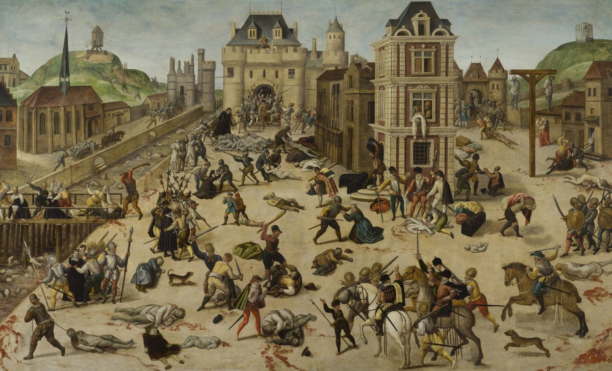 Die Bartholomäusnacht in Paris auf einem zeitgenössischen Gemälde von François Dubois. (Foto: gem)