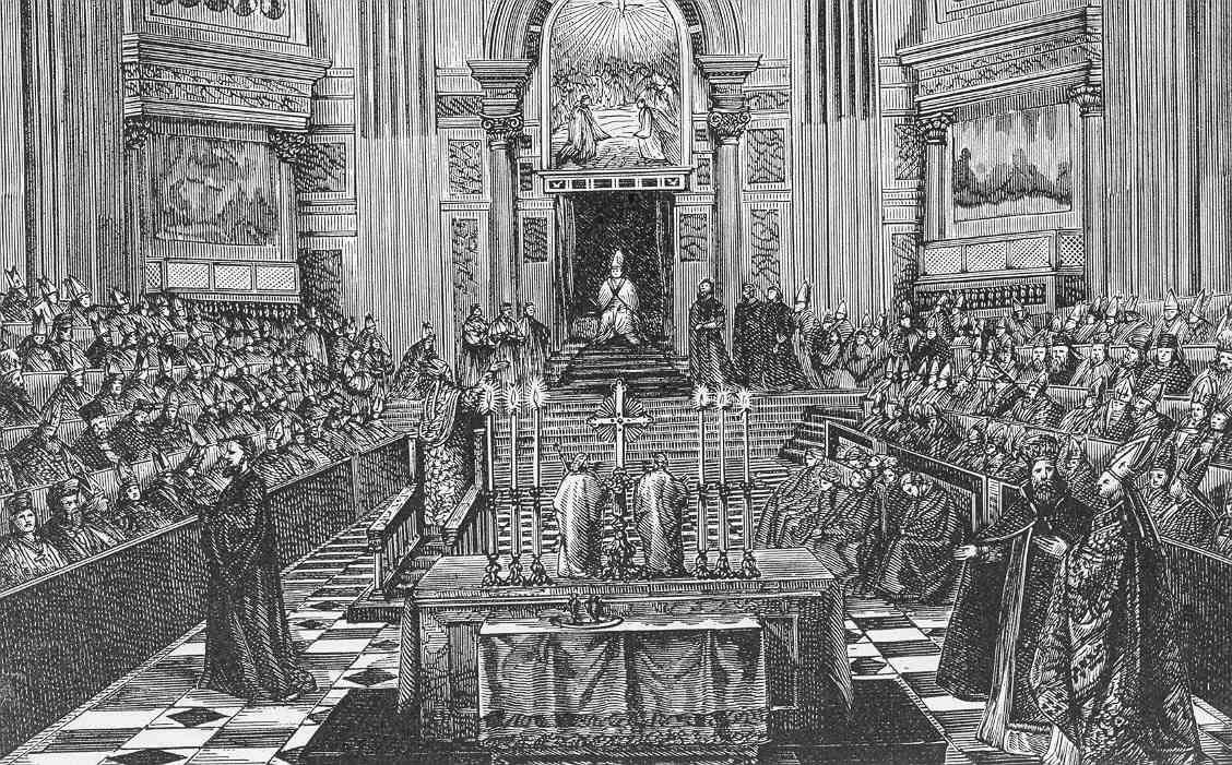 Die Konzilsversammlung in einer Darstellung von 1873.  (Foto: gem)