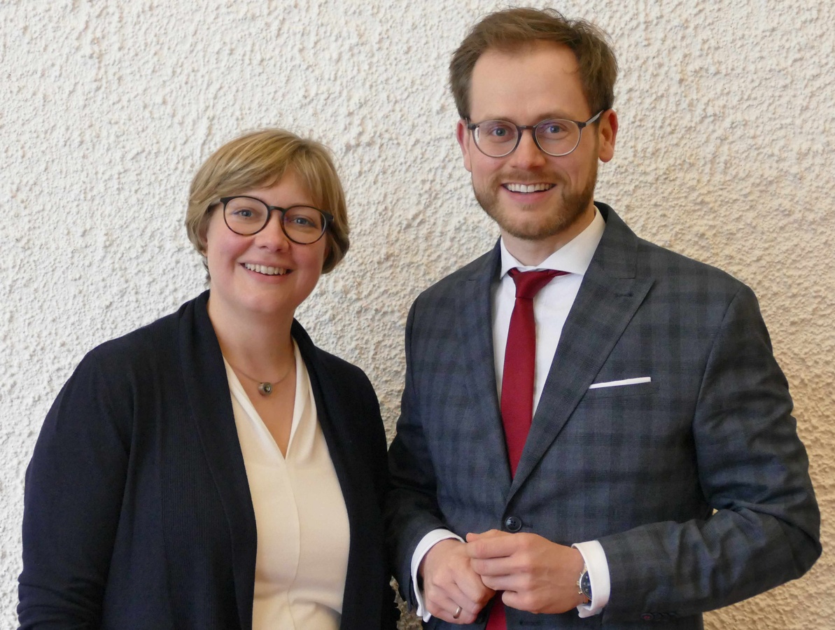 Ein eingespieltes Team: Judith Kunz und Joachim Werz führen den Allgemeinen Cäcilienverband als Präsidentin und Generalsekretär in die Zukunft. (Foto: Kröling)