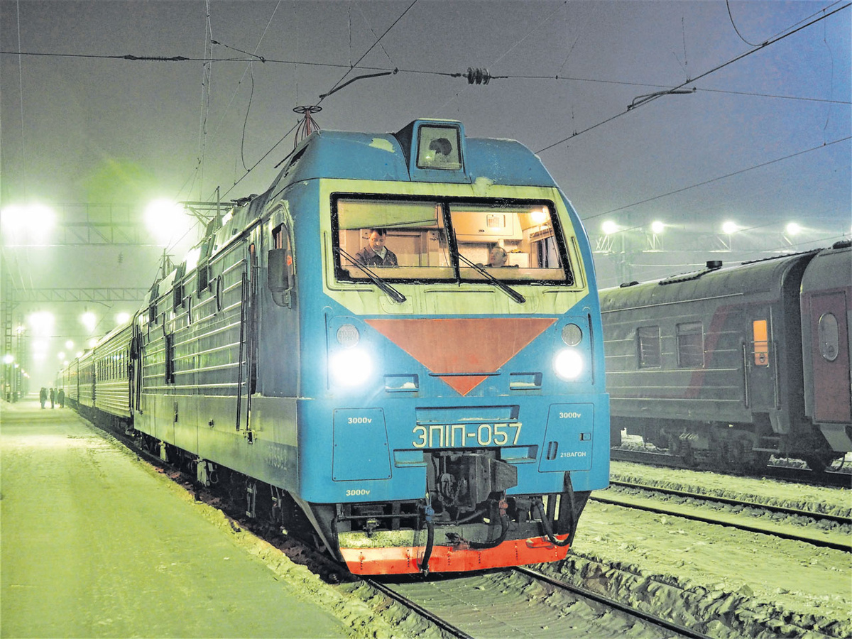 „Zarengold“ heißt der Zug,  der von Moskau nach Ulaanbaatar in der Mongolei fährt. (Foto: Drouve)