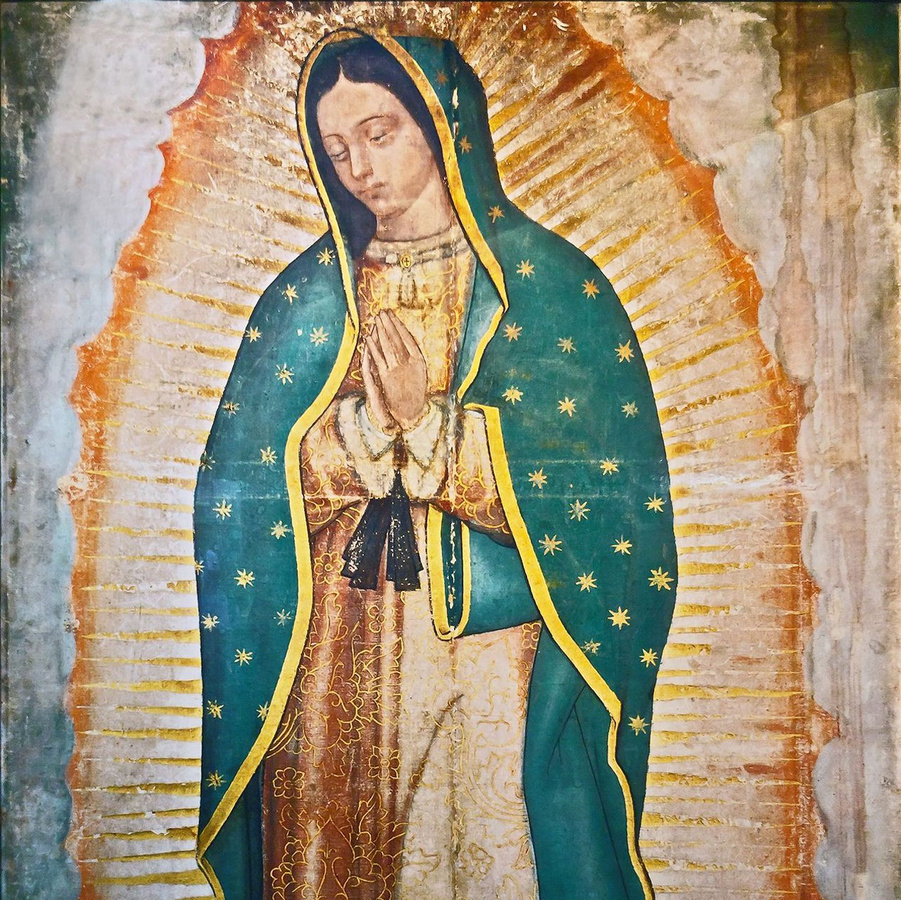 Auf einem Mantel aus Kaktusfasern seit 1531 eingeprägt: das Originalbild in der Basilika Unserer Lieben Frau von Guadalupe. Die vielen Bezüge zur Welt der Indios öffneten diesen den Weg zum Christentum. (Foto: Erzdiözese Mexiko City)