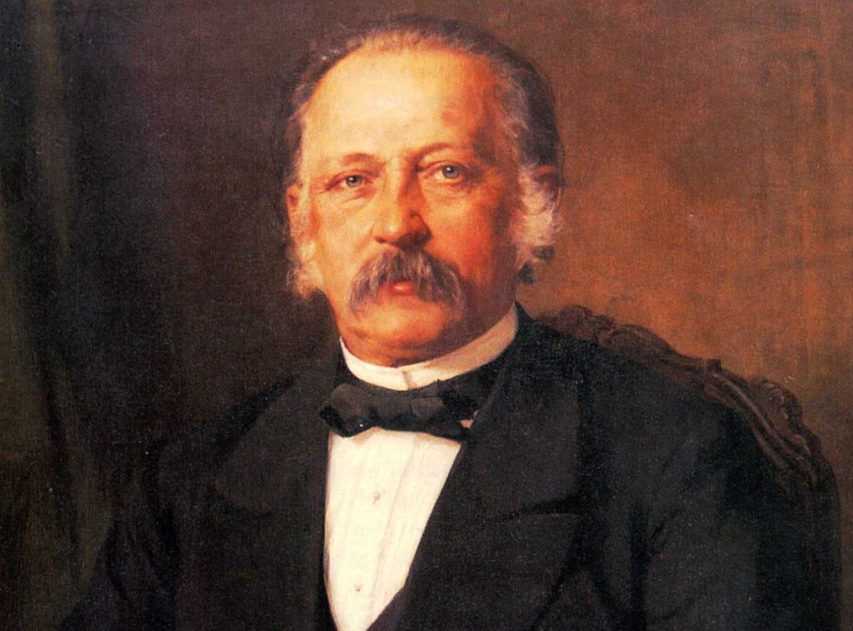 Theodor  Fontane auf einem Gemälde von Carl Breitbach, 1883. (Foto: gem)
