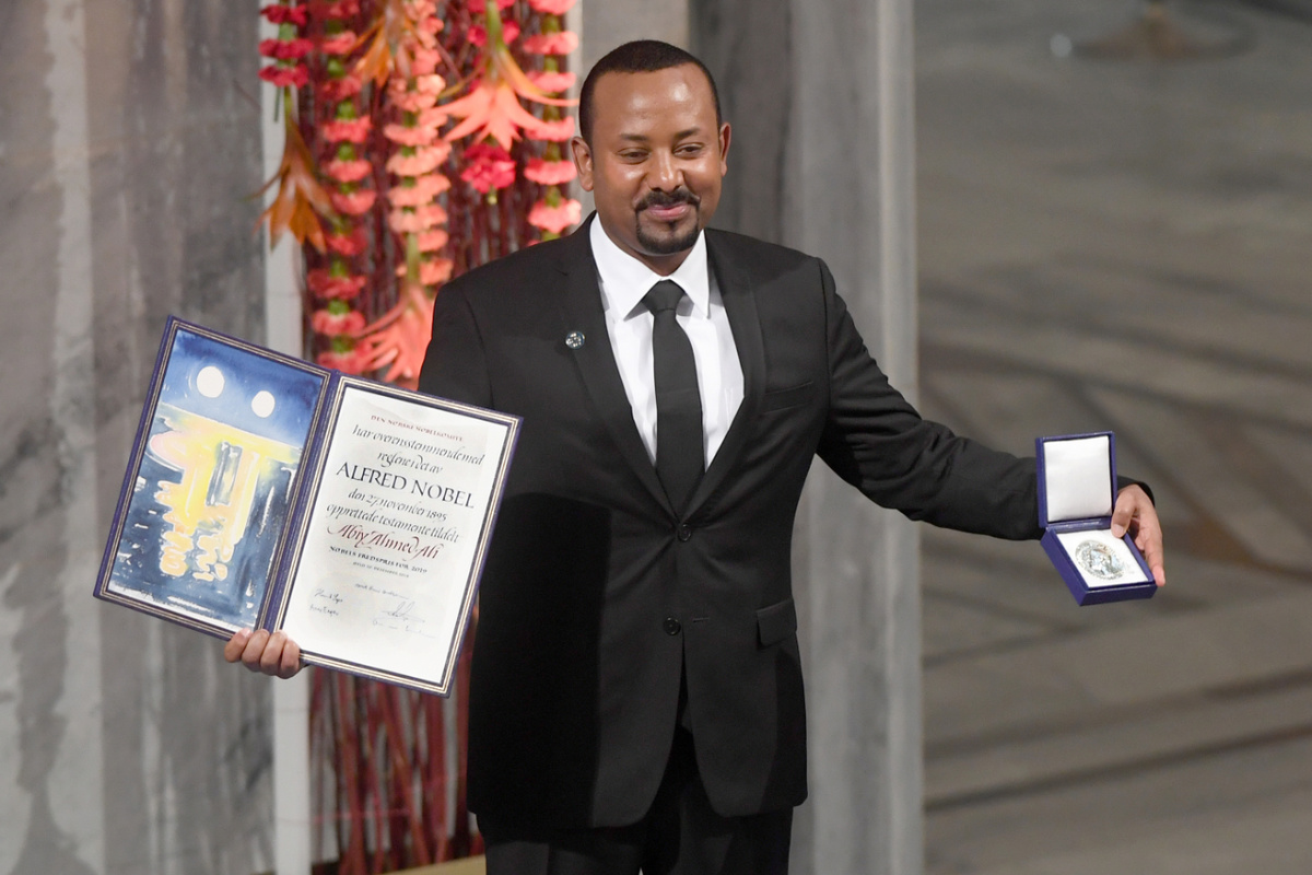 Auszeichnung für einen Hoffnungsträger: 2019 erhielt Äthiopiens Ministerpräsident den Friedensnobelpreis. (Foto: imago images/Matrix)