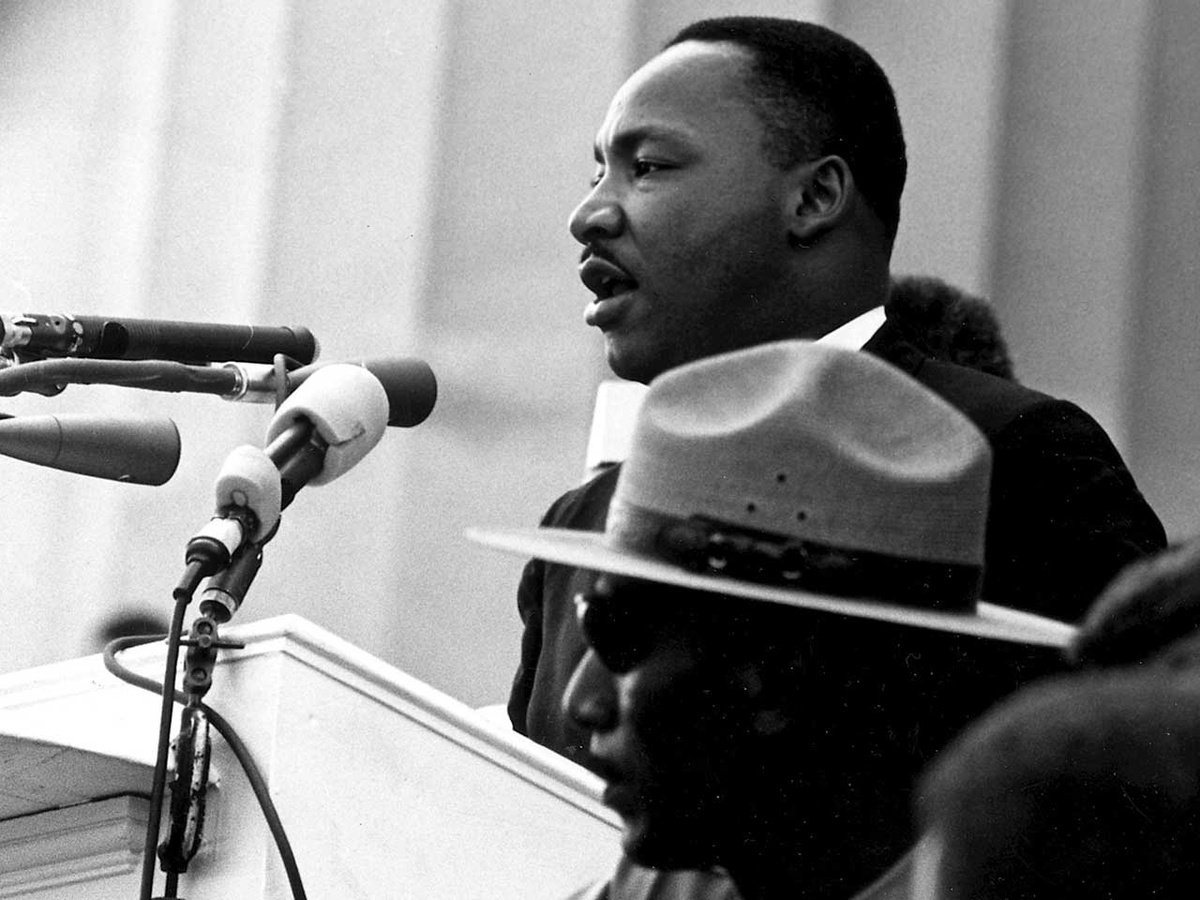 „I have a dream“: Martin Luther King während seiner legendären Rede am 28. August 1963 in Washington. (Foto: gem)