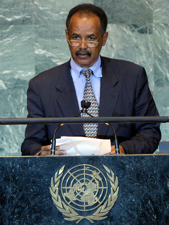 Eritreas autoritär regierender Präsident Isayas Afewerki bei einer Rede vor den Vereinten Nationen in New York. (Foto: UN Photo/Lou Rouse)
