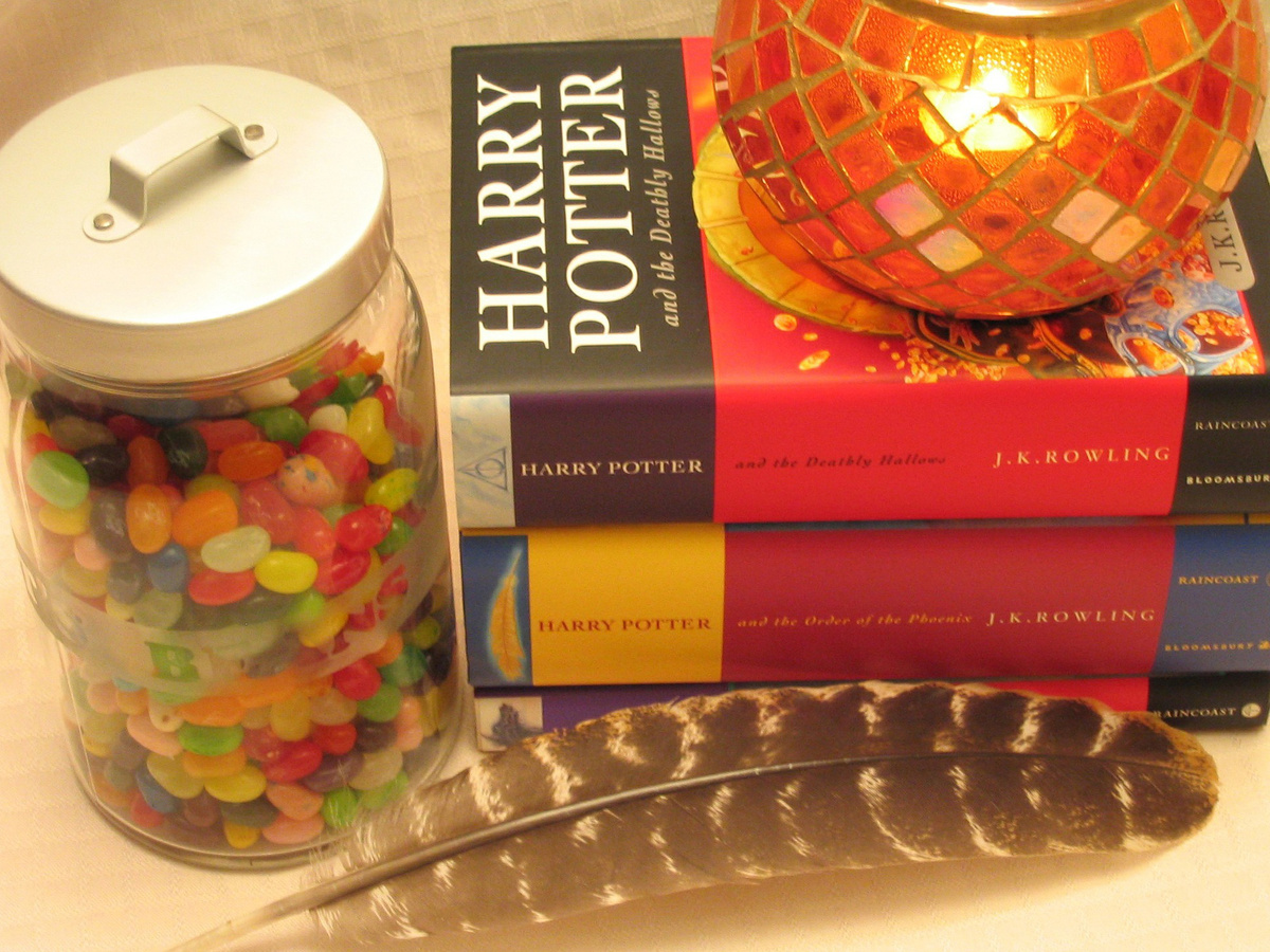 Harry-Potter-Bücher in der englischsprachigen Originalausgabe. (Foto: gem)