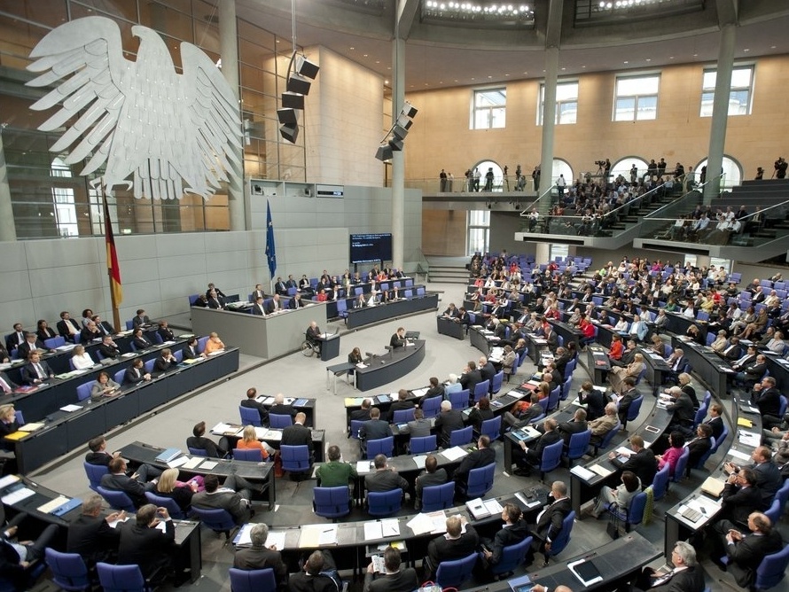 Plenarsaal des Deutschen Bundestags. (Foto: Marc-Steffen Unger/Deutscher Bundestag)