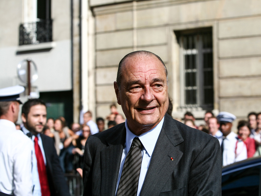 Jacques Chirac, ehemaliger Premierminister von Frankreich, am 12. September 2008 in Paris. (Foto: KNA)