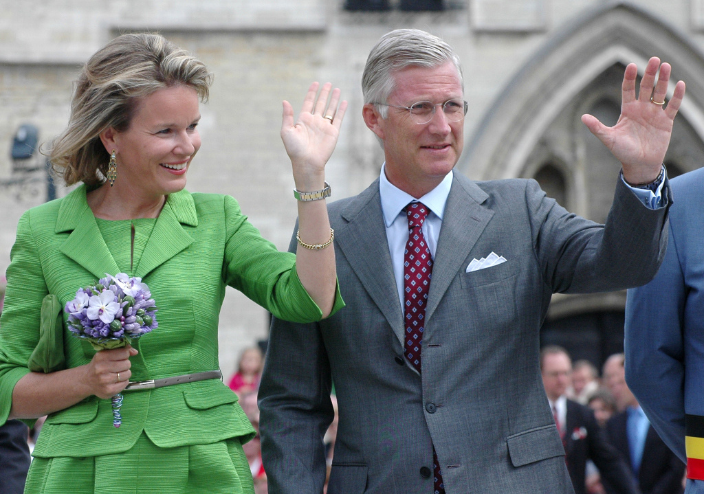 Belgiens König Philippe und Königin Mathilde bei ihrem ersten öffentlichen Auftritt nach der Krönung am 1. September 2013 in Mechelen. (Foto: KNA)