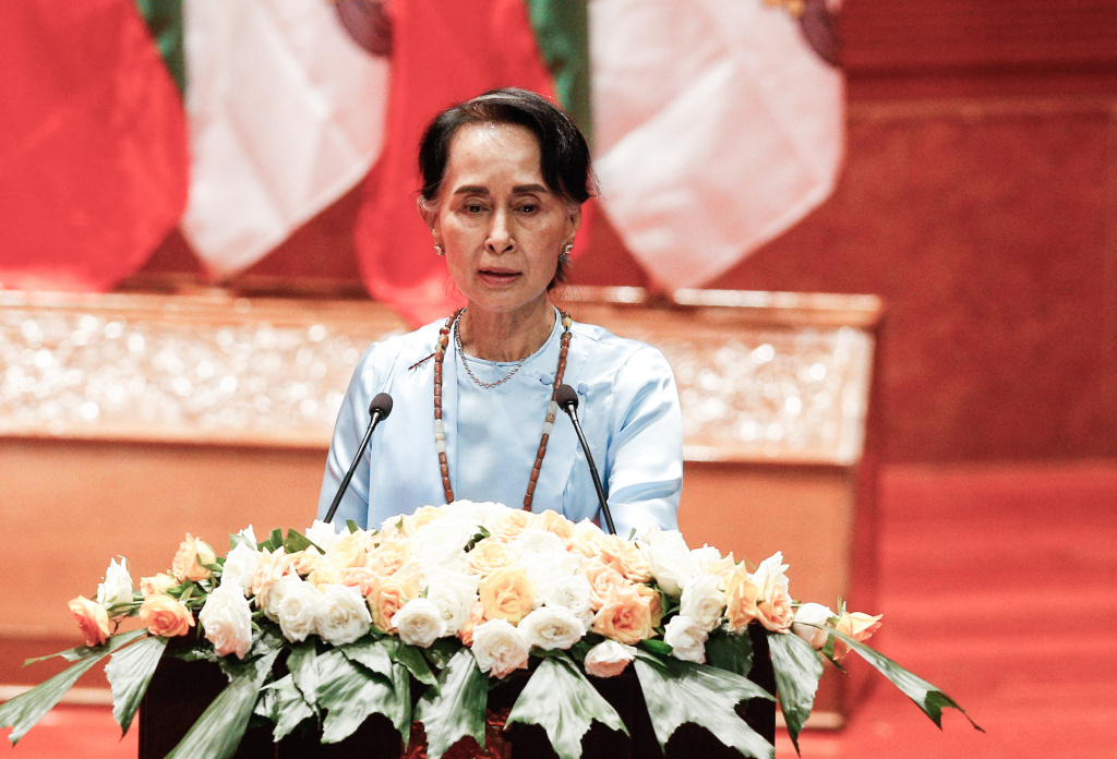 Aung San Suu Kyi, Staatsrätin von Myanmar. (Foto: KNA)