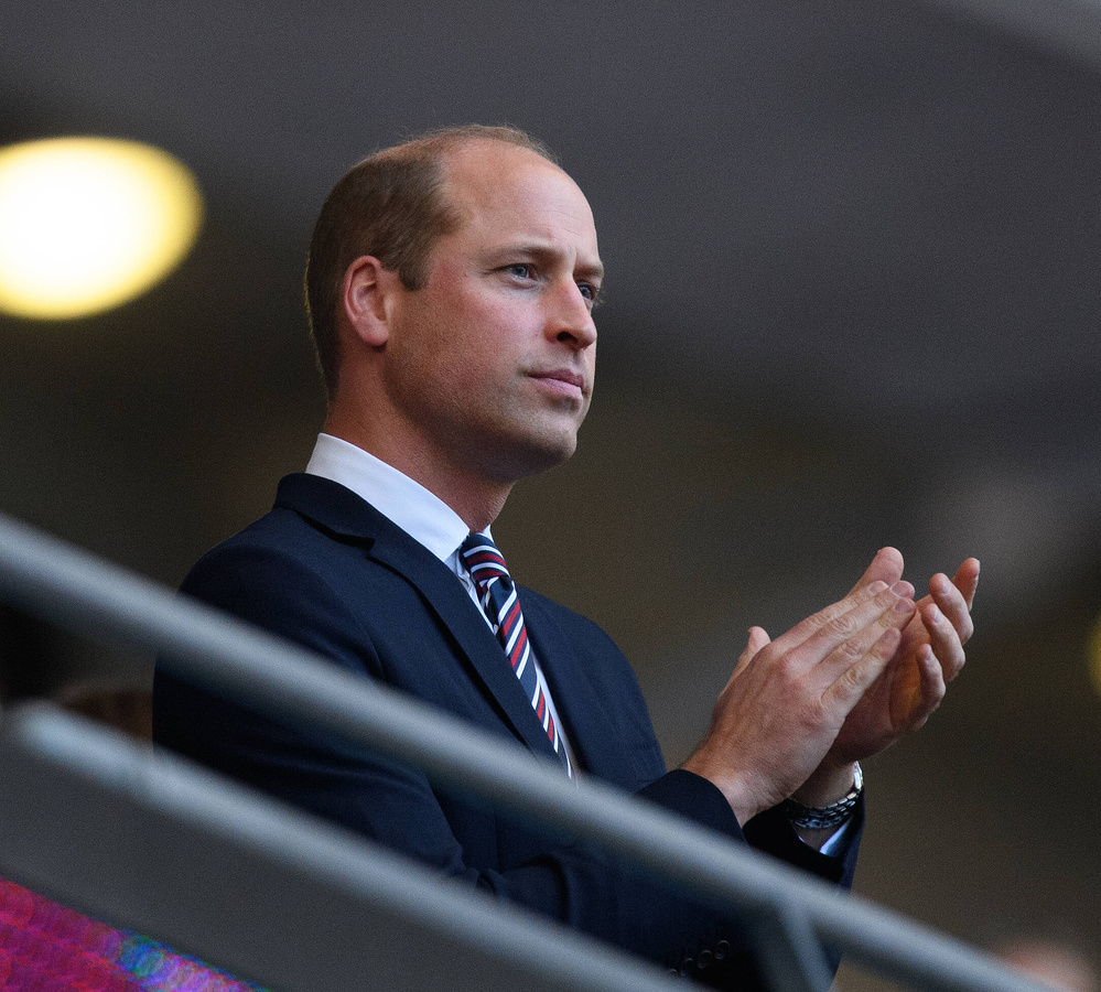 Prinz William am 7. Juli 2021 beim EM-Spiel England gegen Dänemark im Londoner Wembley-Stadion. (Foto: Imago/PA Images)