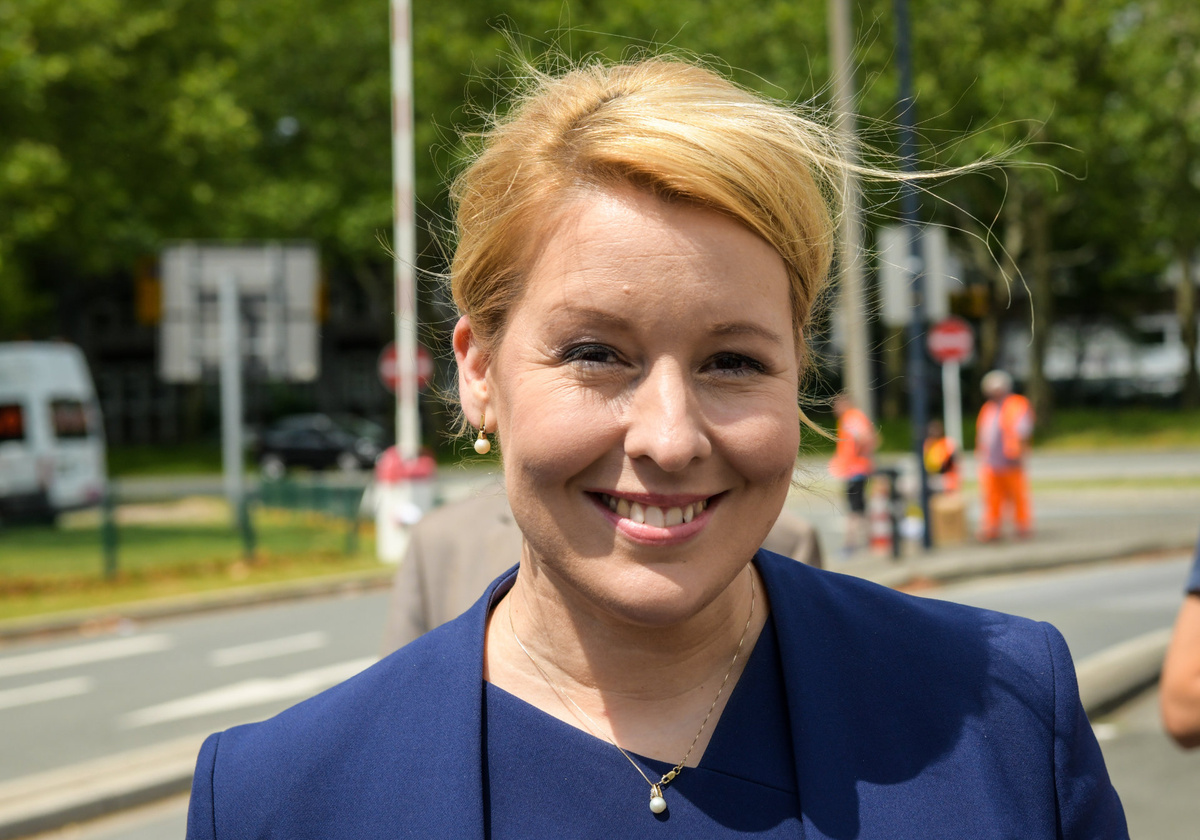 Franziska Giffey, Bundesministerin für Familie, Senioren, Frauen und Jugend, am 21. Juni 2019 in Dortmund. Foto: Harald Oppitz/KNA 