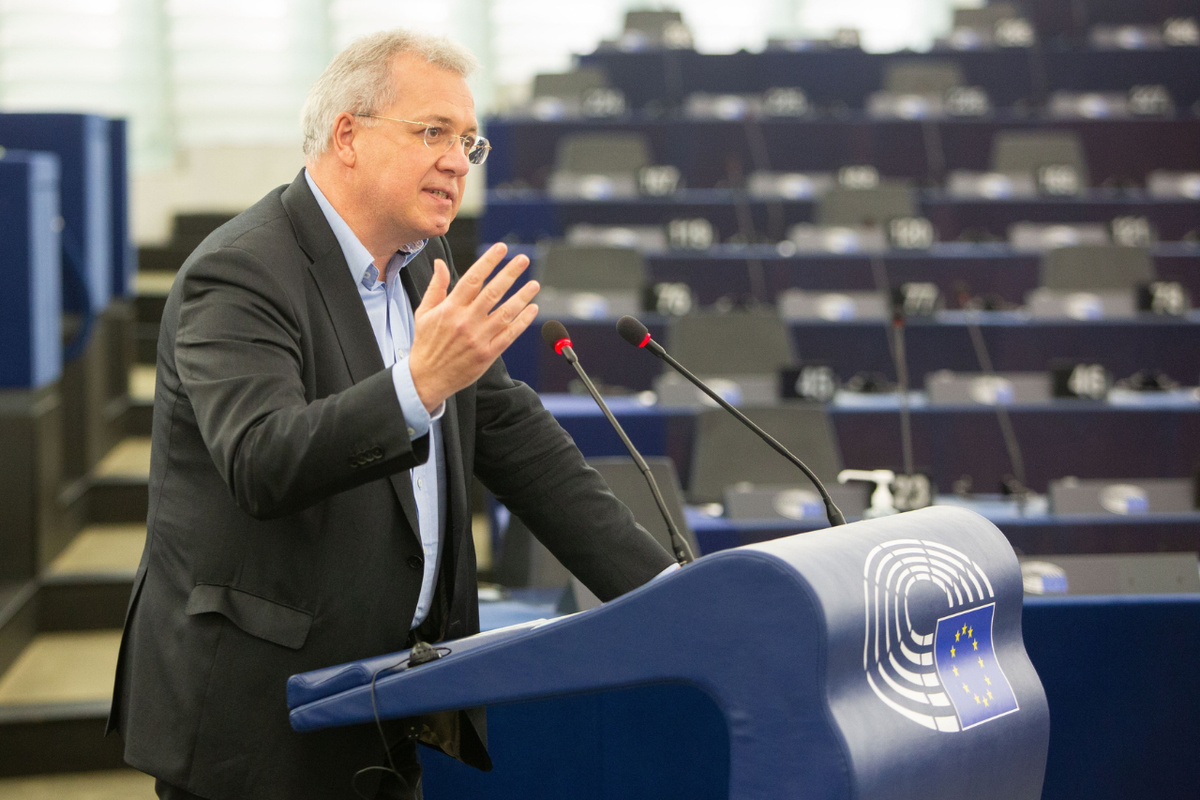 Markus Ferber im  Europäischen Parlament. (Foto: Europäisches Parlament 2021)