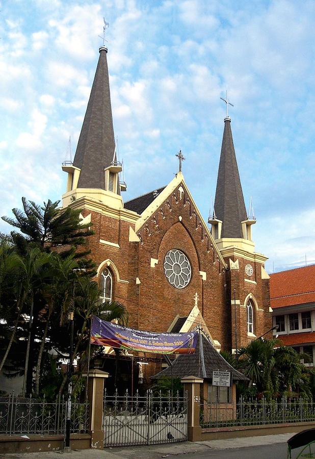 Kirche in Surabaya. 