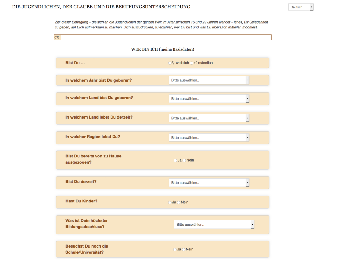 Jugendliche können noch bis 31. Dezember an der Online-Umfrage des Vatikan teilnehmen.   Foto: Screenshot